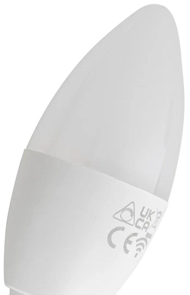 Комплект от 5 Smart E14 LED крушки C37 Opal RGBW 4.9W 470 lm 2700-6500K