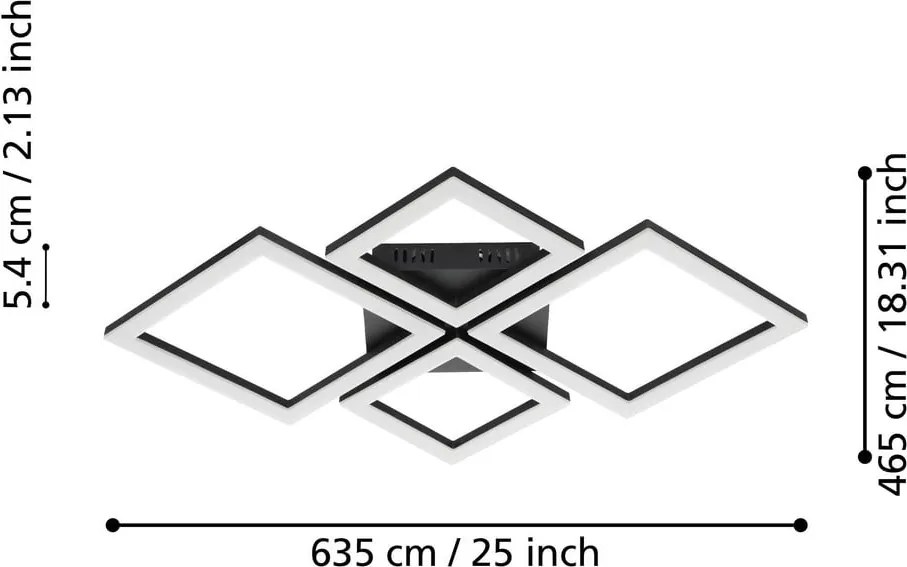 LED smart осветително тяло за таван 42 W PARANDAY-Z – EGLO