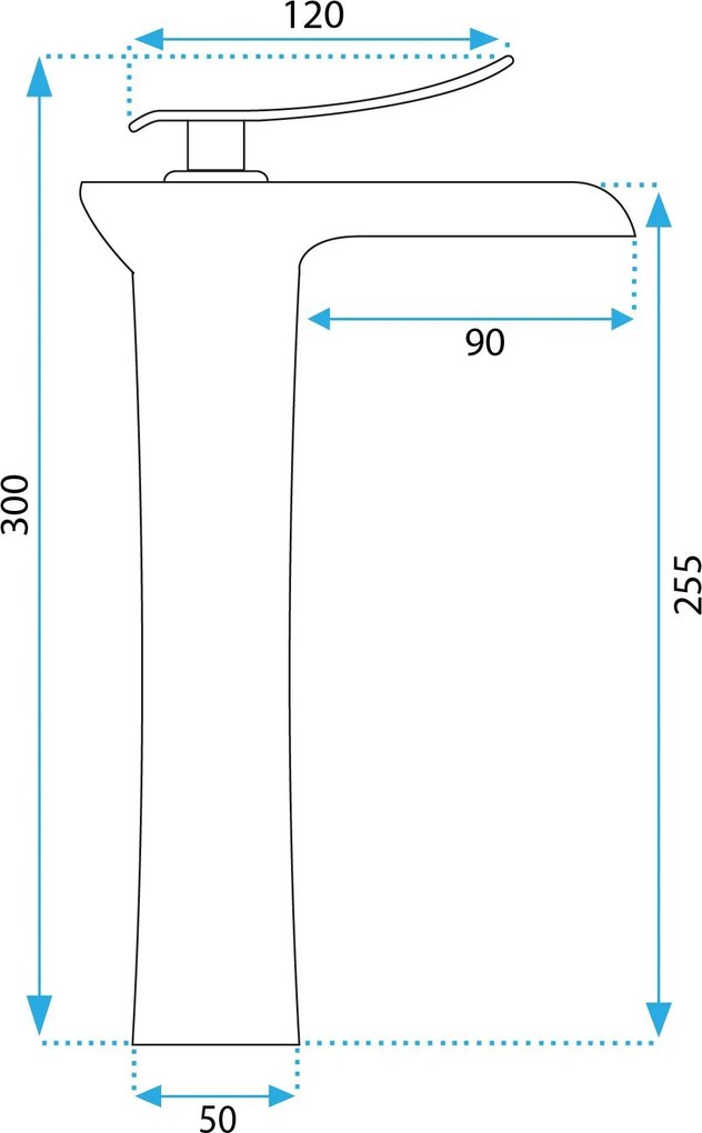 Смесител за мивка Rea Laguna antique Brush Copper high