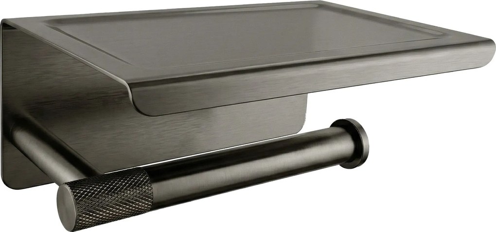 Държач за тоалетна хартия с етажерка 6613 Modern Titan