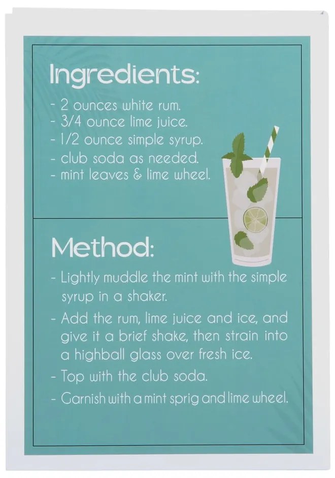 Бяло-зелена декоративна хартиена кутия за съхранение 18x4x25 cm Mojito – PT LIVING