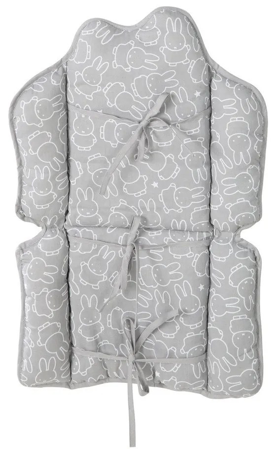 Сива подложка за детски стол за хранене Miffy – Roba