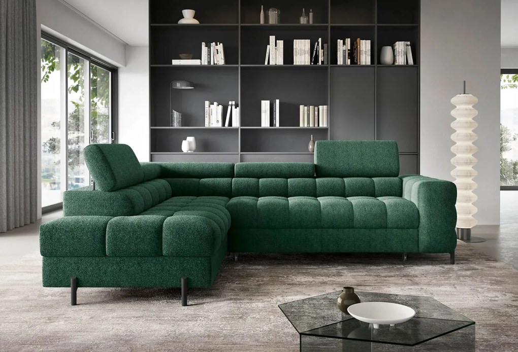 Ъглов диван Ferucce-Prasino-Left