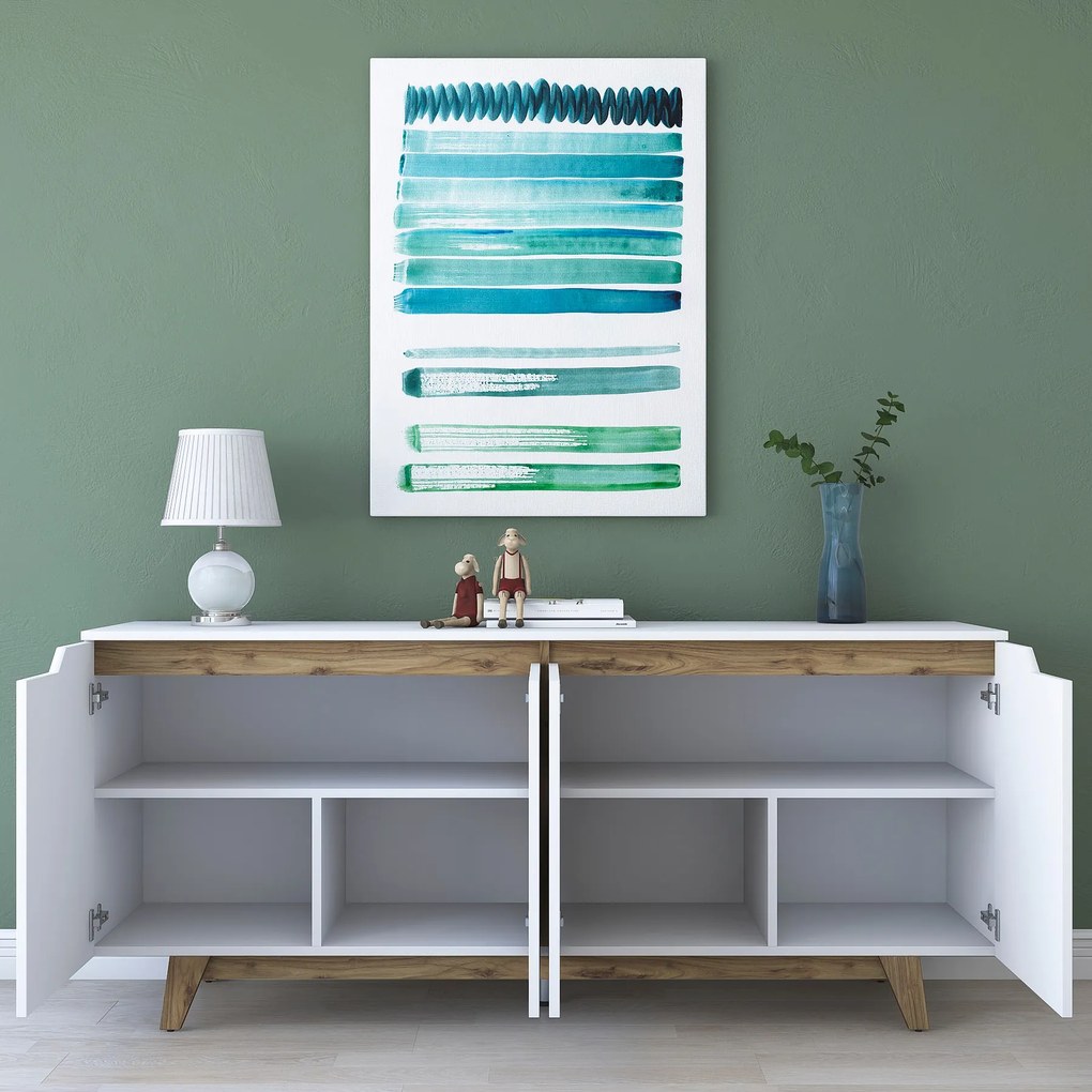 Конзола GD102, цвят Бял Орех