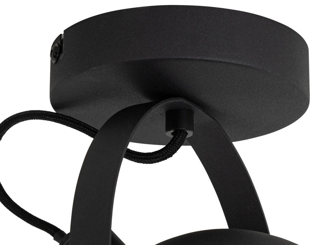 Индустриален плафон черен със злато 15 см регулируем - Magnax