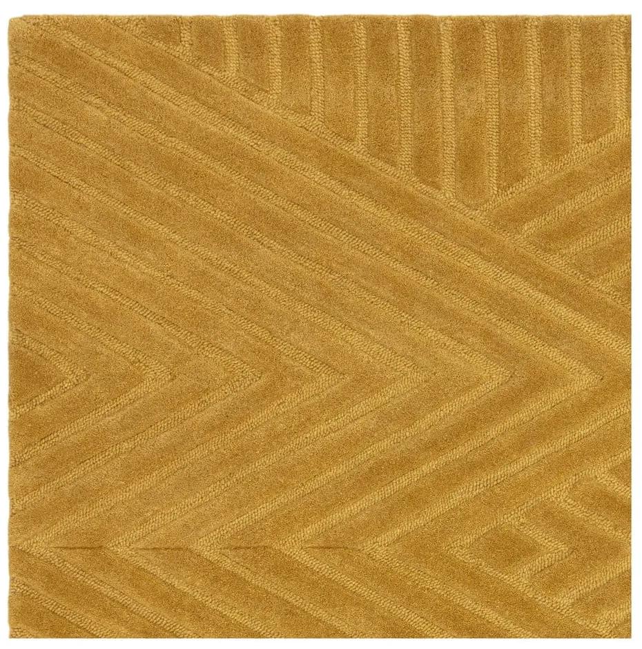 Жълт вълнен килим в цвят охра 120x170 cm Hague - Asiatic Carpets