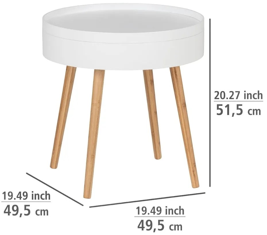 Кръгла маса за съхранение ø 49,5 cm Finja - Wenko