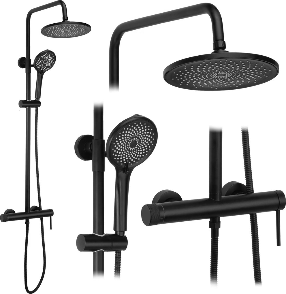 Комплект за душ Rea Foss Clif Black