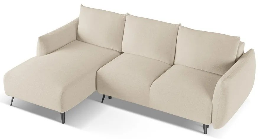 Бежов ъглов диван (ляв ъгъл) Malie – Makamii