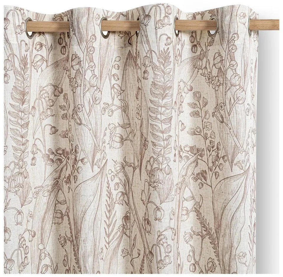 Бежово/светлокафяво перде 135x250 cm Selvetia – Restilo