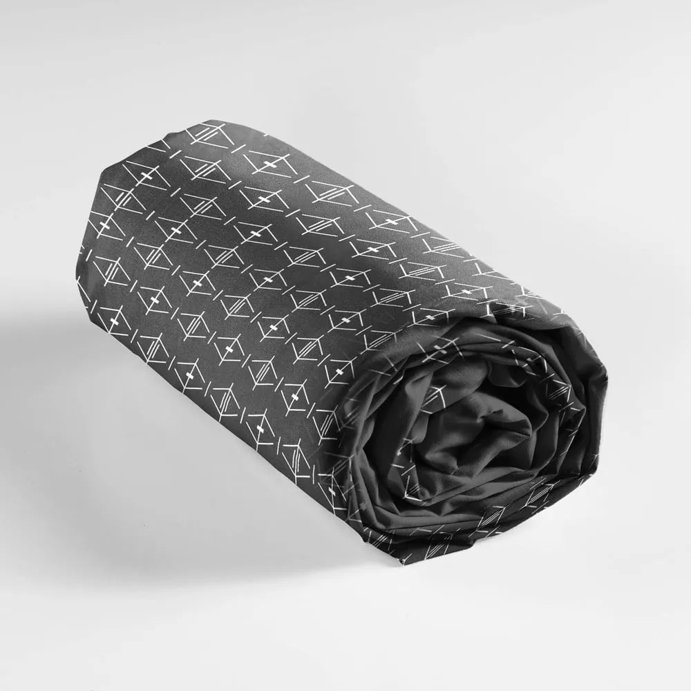 Тъмносив еластичен памучен чаршаф 90x190 cm Aristide – douceur d'intérieur