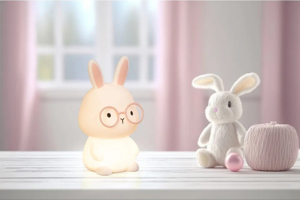 Светлорозова детска нощна лампа Josie – Fischer &amp; Honsel