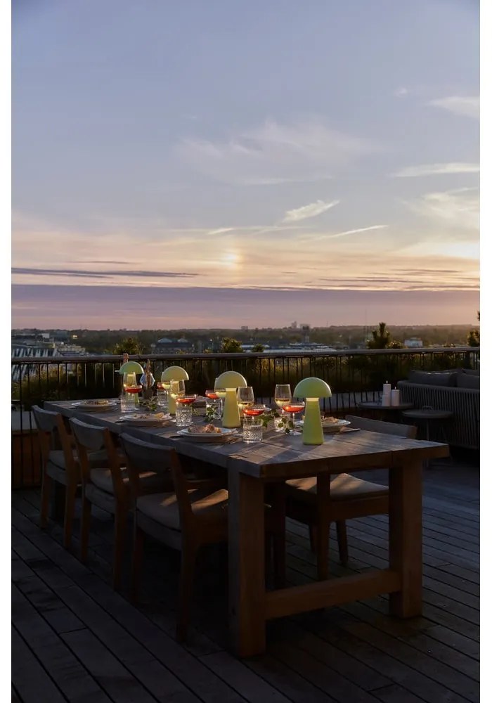 Жълта LED настолна лампа с дистанционно управление (височина 28 cm) Sam – Sirius