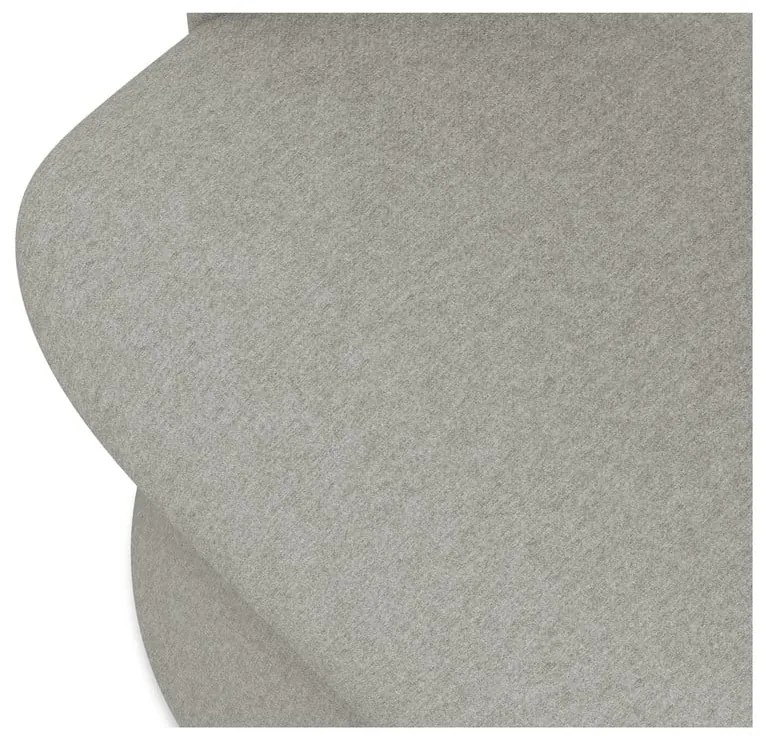 Светлосив тапициран трапезен стол Kalo – Makamii