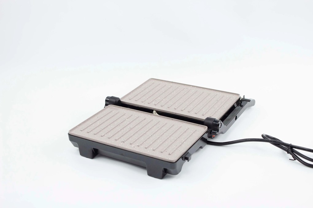 Грил преса Zephyr ZP 1442 PMM 1000W, мраморно незалепващо покритие,регулиране на височина, GS Стандарт