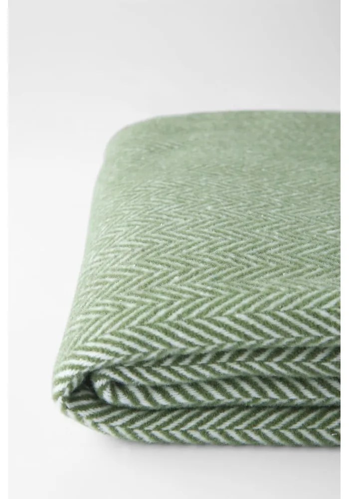 Зелено каре със съдържание на памук , 140 x 180 cm Skyline - Euromant