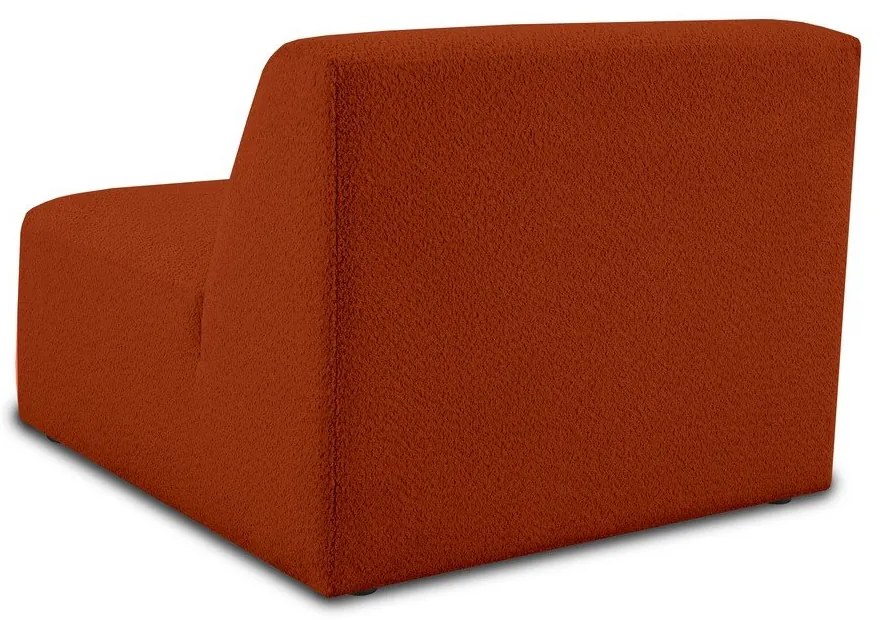 Модулен диван от букле в тухлен цвят (среден модул) Roxy – Scandic