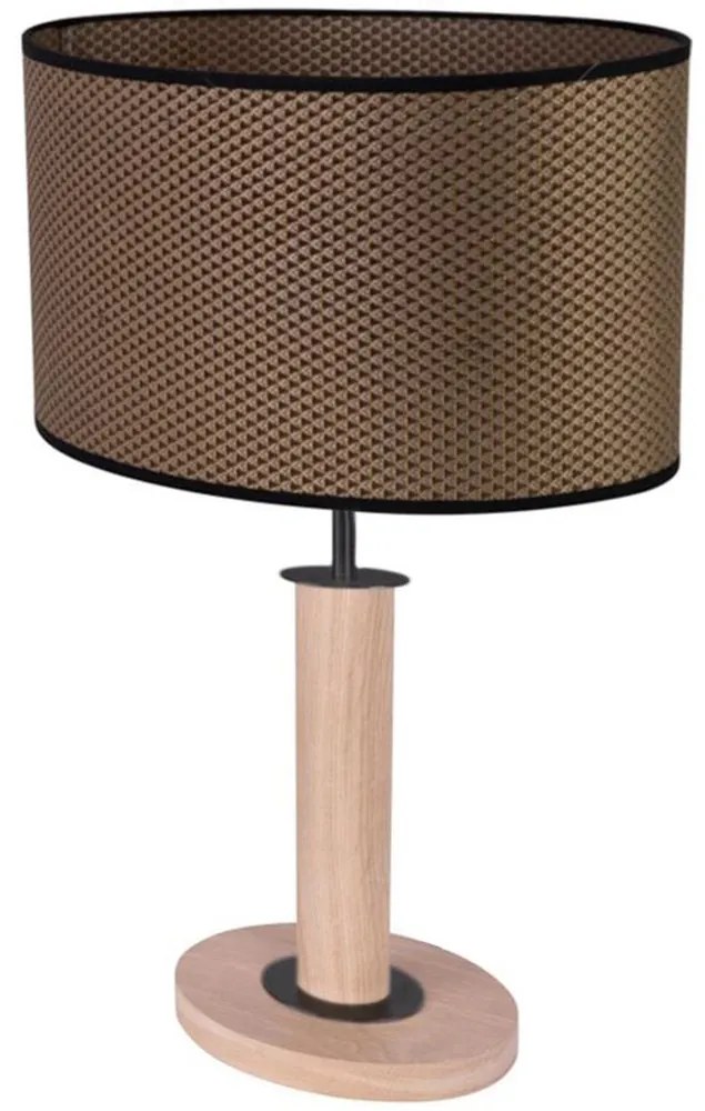 Spot-Light 7017400311537 - Настолна лампа MERCEDES 1xE27/40W/230V дъб