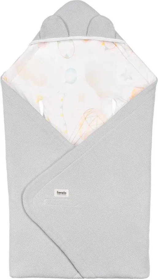 Lionelo - Завивка за столче за кола TRAVEL SWADDLE 90x90 cm Сив Балон