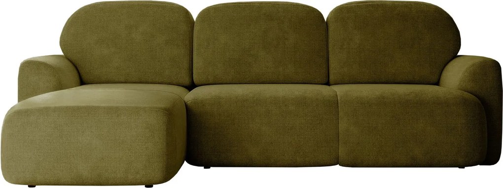 Ъглов диван Nabu-Зелено-Ляв