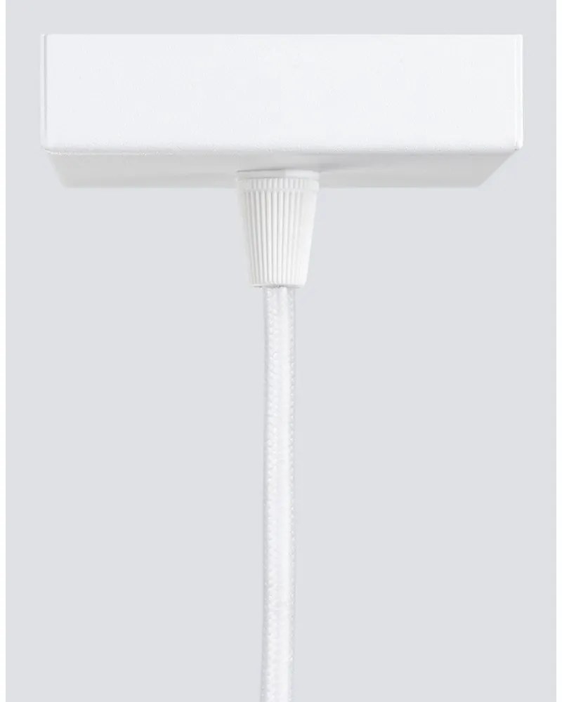 Бяло висящо осветително тяло Gleam – Sollux