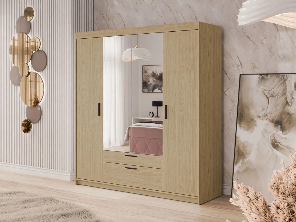 Гардероб четири врати Elena 4DM-Сонома