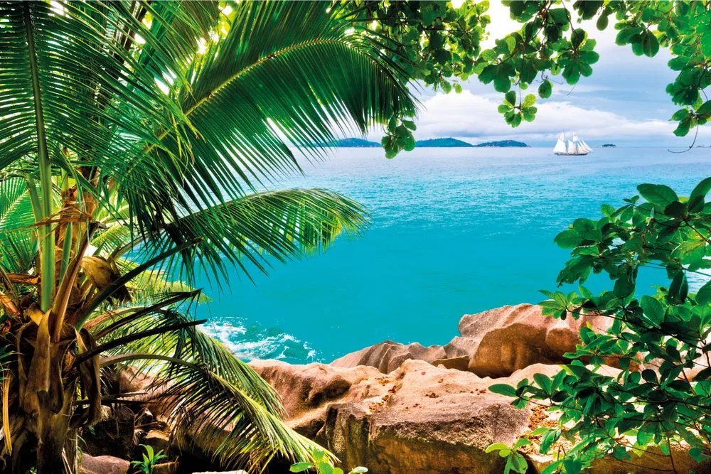 Тапет – Лодка в открито море