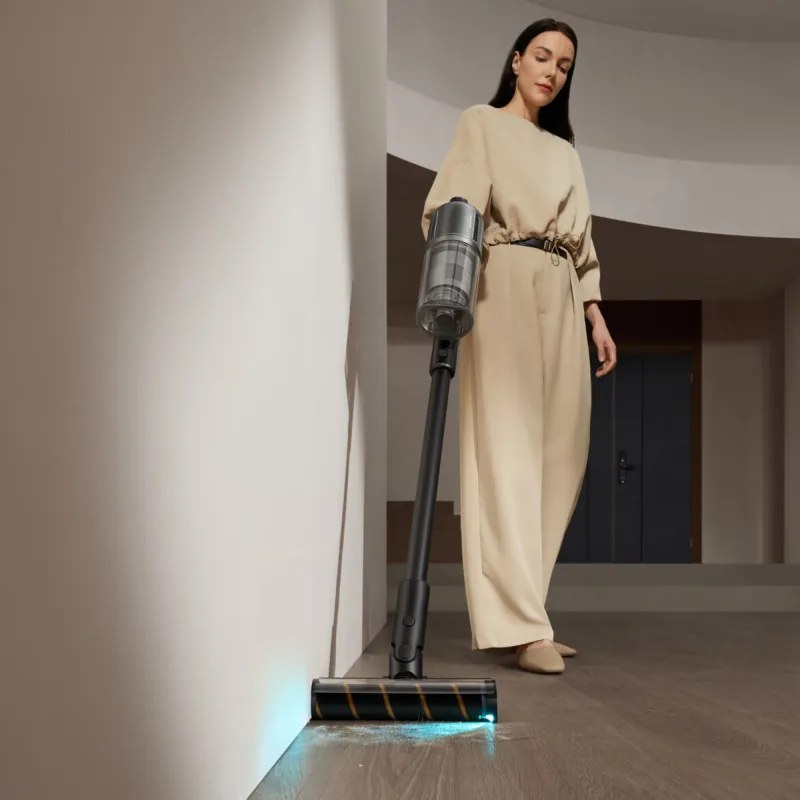 Вертикална прахосмукачка Dreame Z30 AquaCycle VZV77B, 855W, 310AW, 150000 об/мин, 3 степени, 0.32/0.4/0.6 л, 90 мин, HEPA H14, LED, Безчетков мотор, Черен