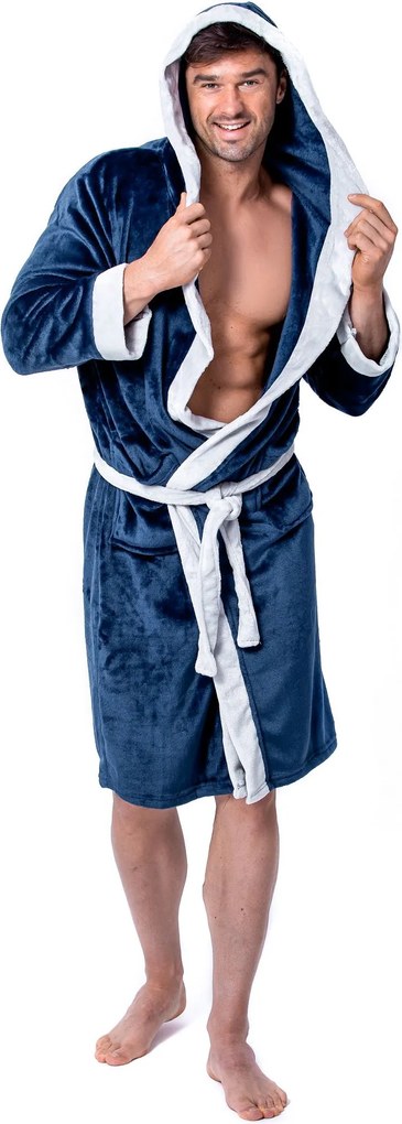 Мъжки халат Comfort Navy