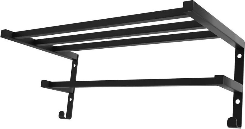 Сушилник за кърпи за радиатор в банята HF SHEFFIELD 52x25,6 cm черен