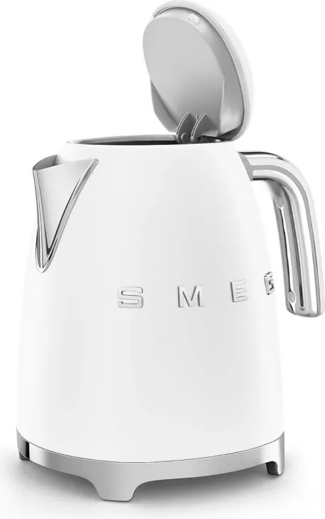 Електрическа кана SMEG KLF03WHMEU, 2400 W, 1.7 л, 360° основа, Матово покритие, Бял