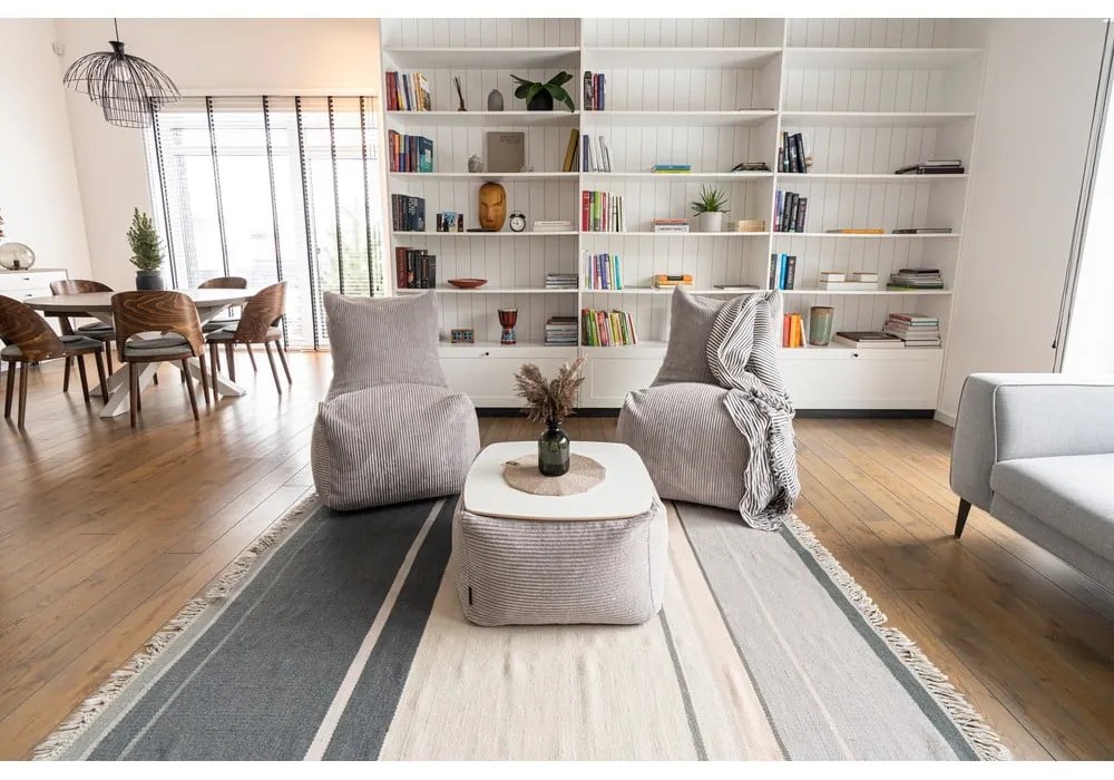 Кремав пуф от букле Seat Lounge – SLOWDOWN