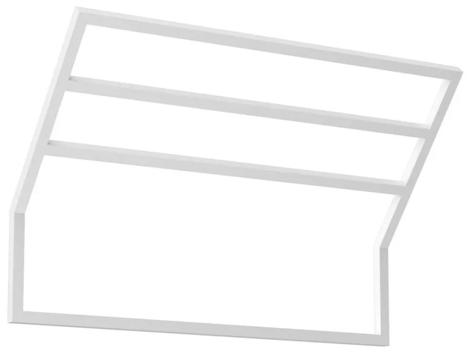 Стенна закачалка за кърпи 37x60 см бял