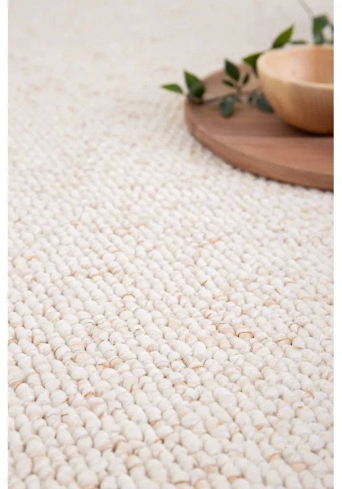 Бял килим 80x150 cm Petra Liso – Universal