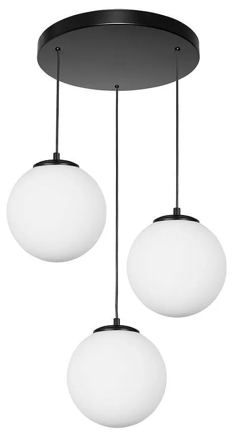 Пендел СИТИ, черен/бял, 3xE27