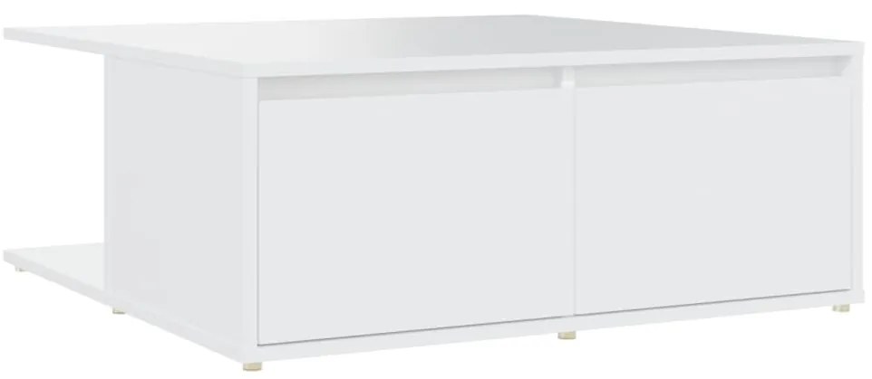 806876 vidaXL Маса за кафе, бяла, 80x80x31 см, инженерно дърво