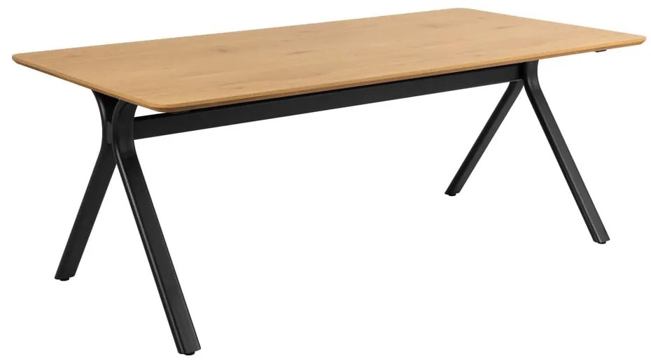 Трапезна маса с дъбов плот 100x200 cm Bristol – Actona