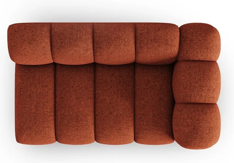 Модулен диван в тухлен цвят (десен ъгъл) Lupine – Micadoni Home