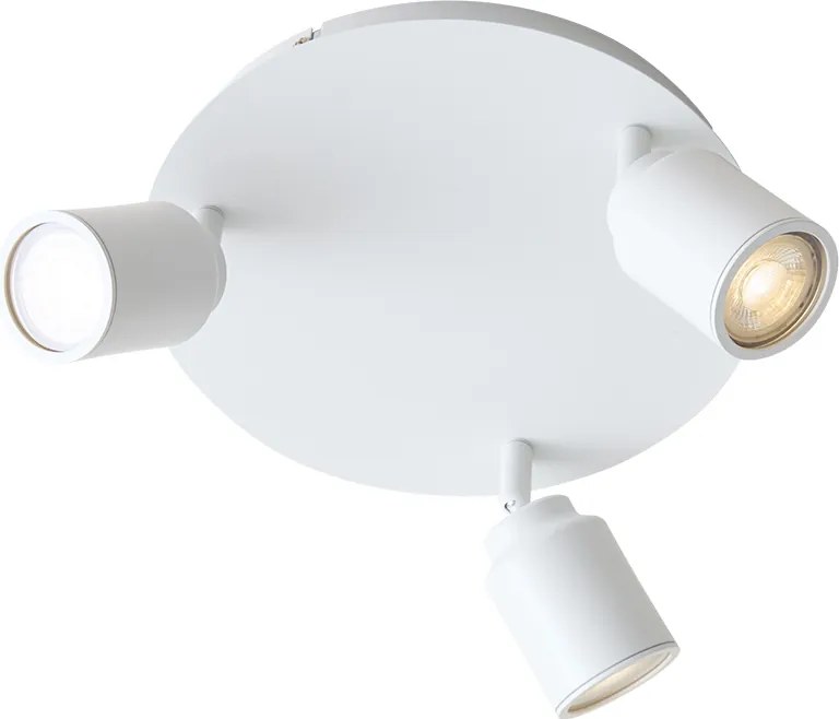 Модерен спот за баня бял 3 светлини IP44 - Ducha