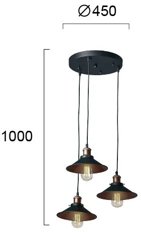 Лампа Viokef Adisson 3Light