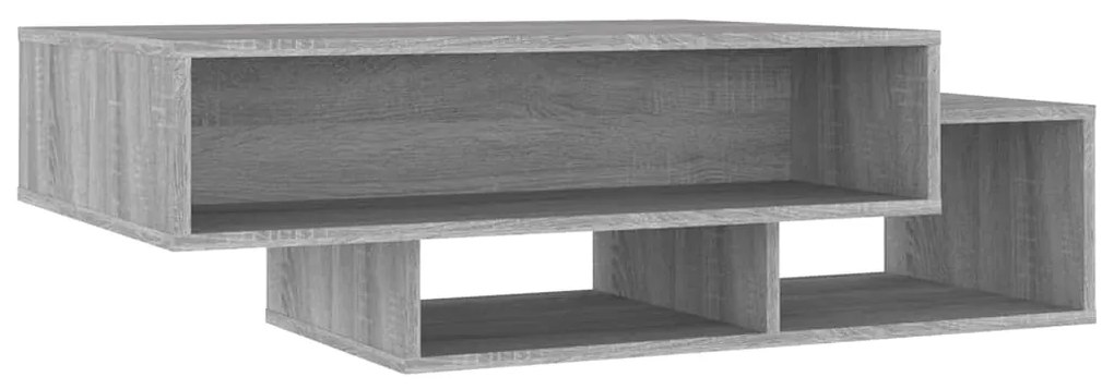 815982 vidaXL Кафе маса, сив сонома, 105x55x32 см, инженерно дърво