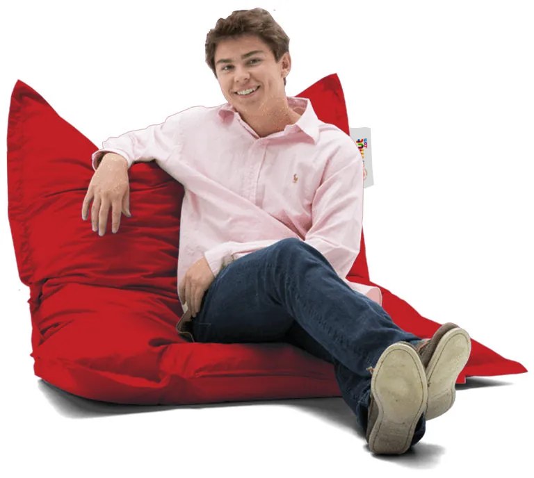 Градински пуф Cushion Pouf 100x100, цвят Червен