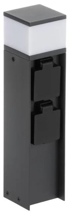 Kanlux 38763-Екстериорна лампа с 2 контакта DASTEN 1xG9/11W/230V 30 см IP44 черен