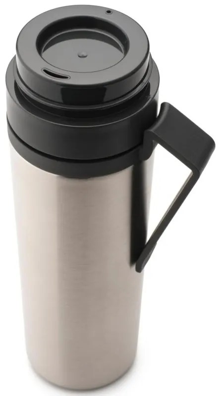 Термо бутилка Brabantia Make&Take 1008487, 500 мл, Двойни стени, Без BPA, Инокс/тъмносив