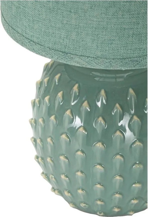 Светлосиня керамична настолна лампа с текстилен абажур (височина 27 cm) Pontus – Mauro Ferretti