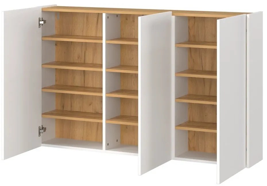 Комплект за коридор от декор от дъб в бял и естествен цвят Libbiano – Germania