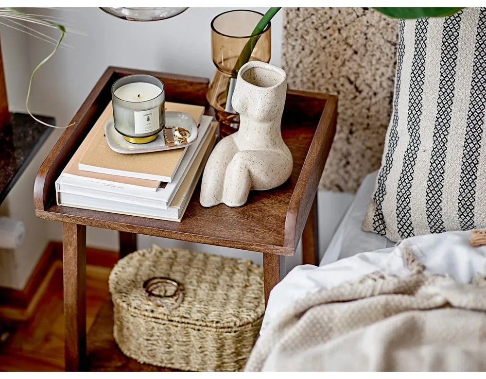 Кремава пътека със смес от памук 75x245 cm Saxo – Bloomingville