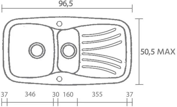 Мивка Sanitec 309-Granite Celtic Stone