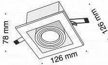 Вдлъбнати Точкова светлина покрив Maytoni Metal Modern-Черен