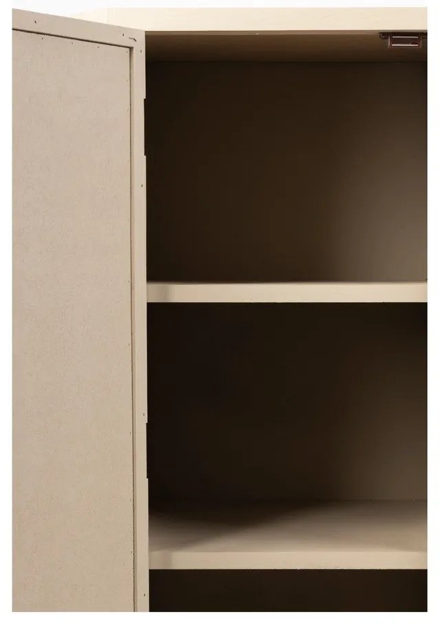 Кремав ратанов шкаф 80x100 cm Amaya - White Label